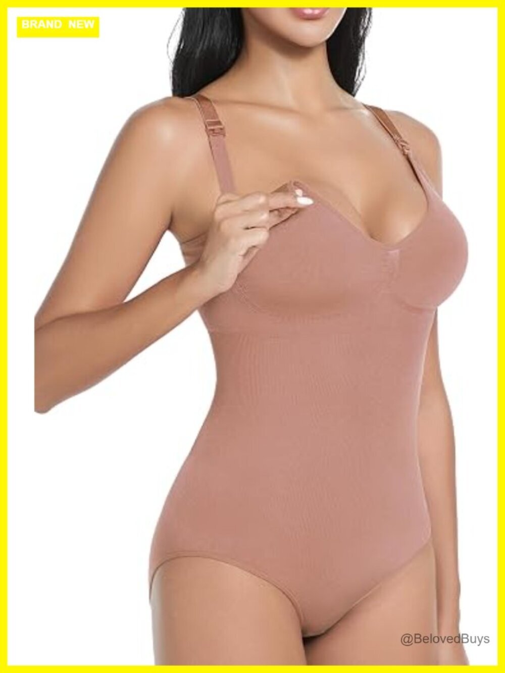 Tummy Control Nursing Bodysuit Seamless Breastfeeding Shapewear Snatched Waist